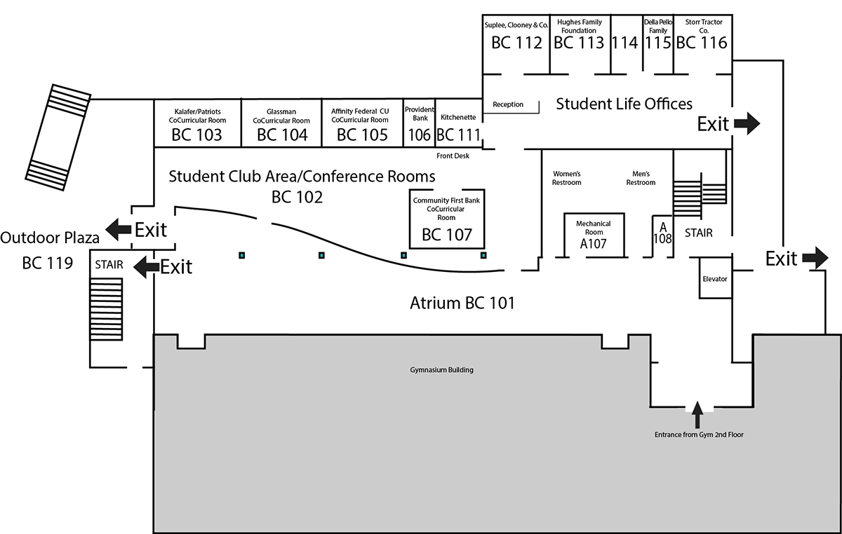 bateman student center first floor