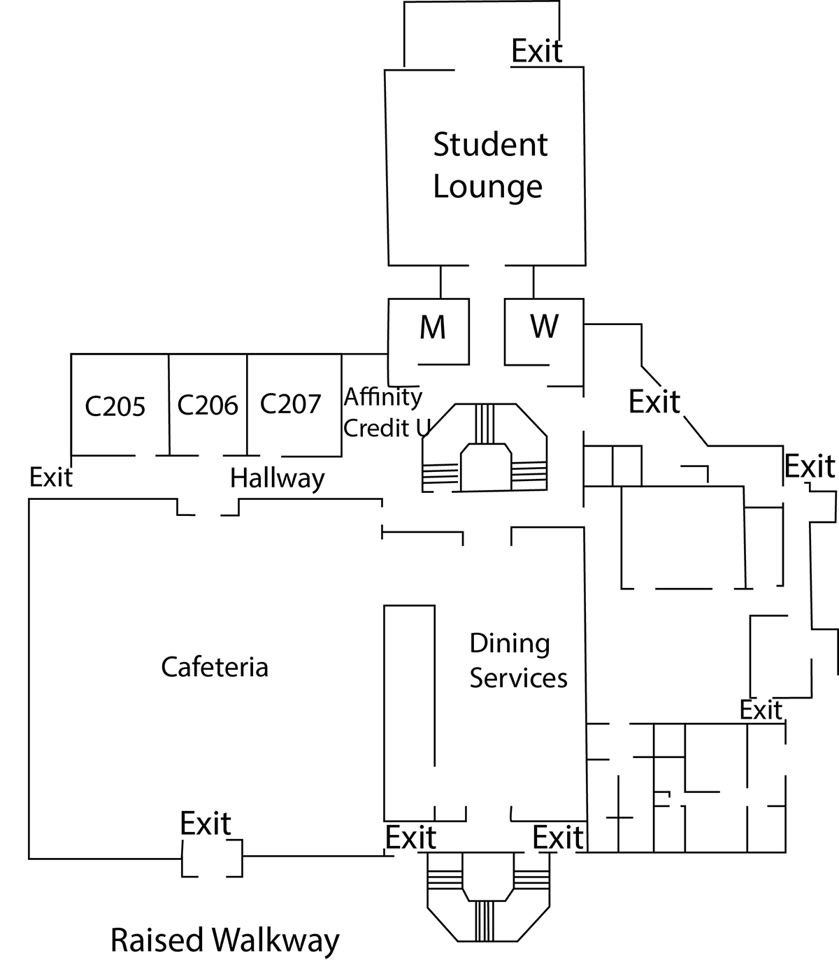 college center floor 2